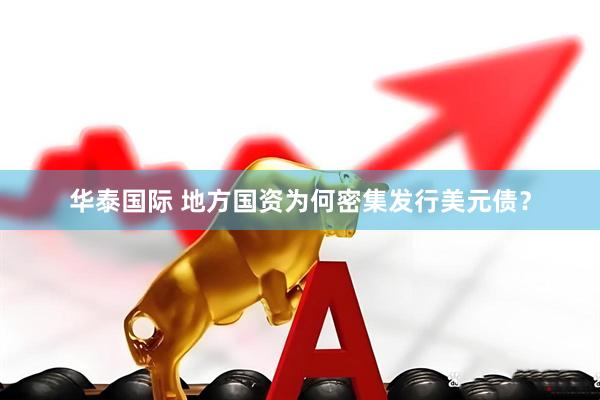 华泰国际 地方国资为何密集发行美元债？