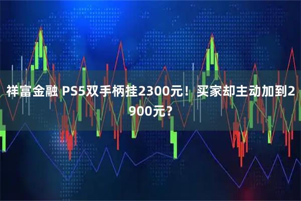 祥富金融 PS5双手柄挂2300元!买家却主动加到2900元?